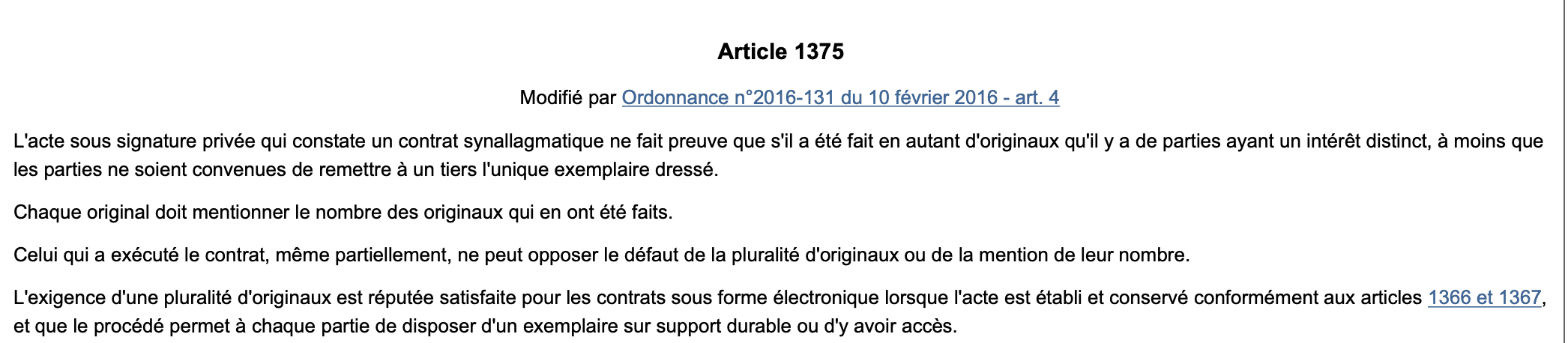 contrat synallagmatique