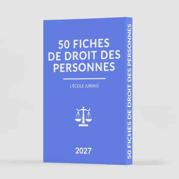Fiches de droit des personnes (2027) - Le pack intégral de 50 fiches