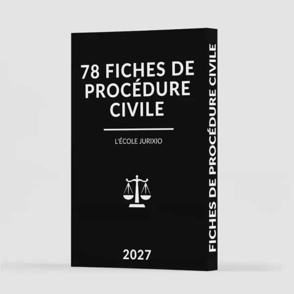 Fiches de procédure civile (2027) - Le pack intégral de 78 fiches