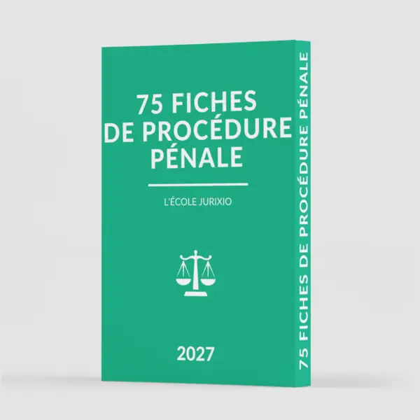 Fiches de procédure pénale (2027) - Le pack intégral de 75 fiches