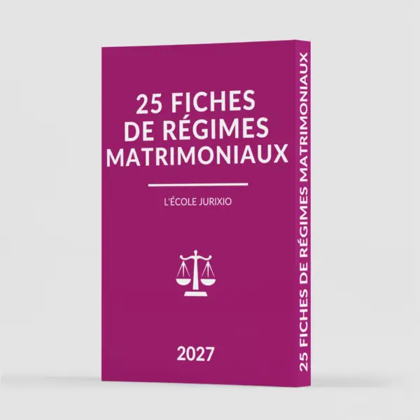 Fiches de régimes matrimoniaux (2027) - Le pack intégral de 25 fiches