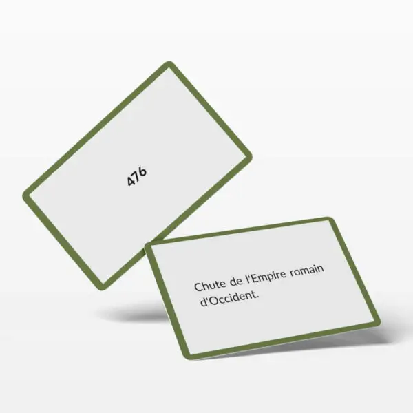 Flashcards d'introduction historique au droit